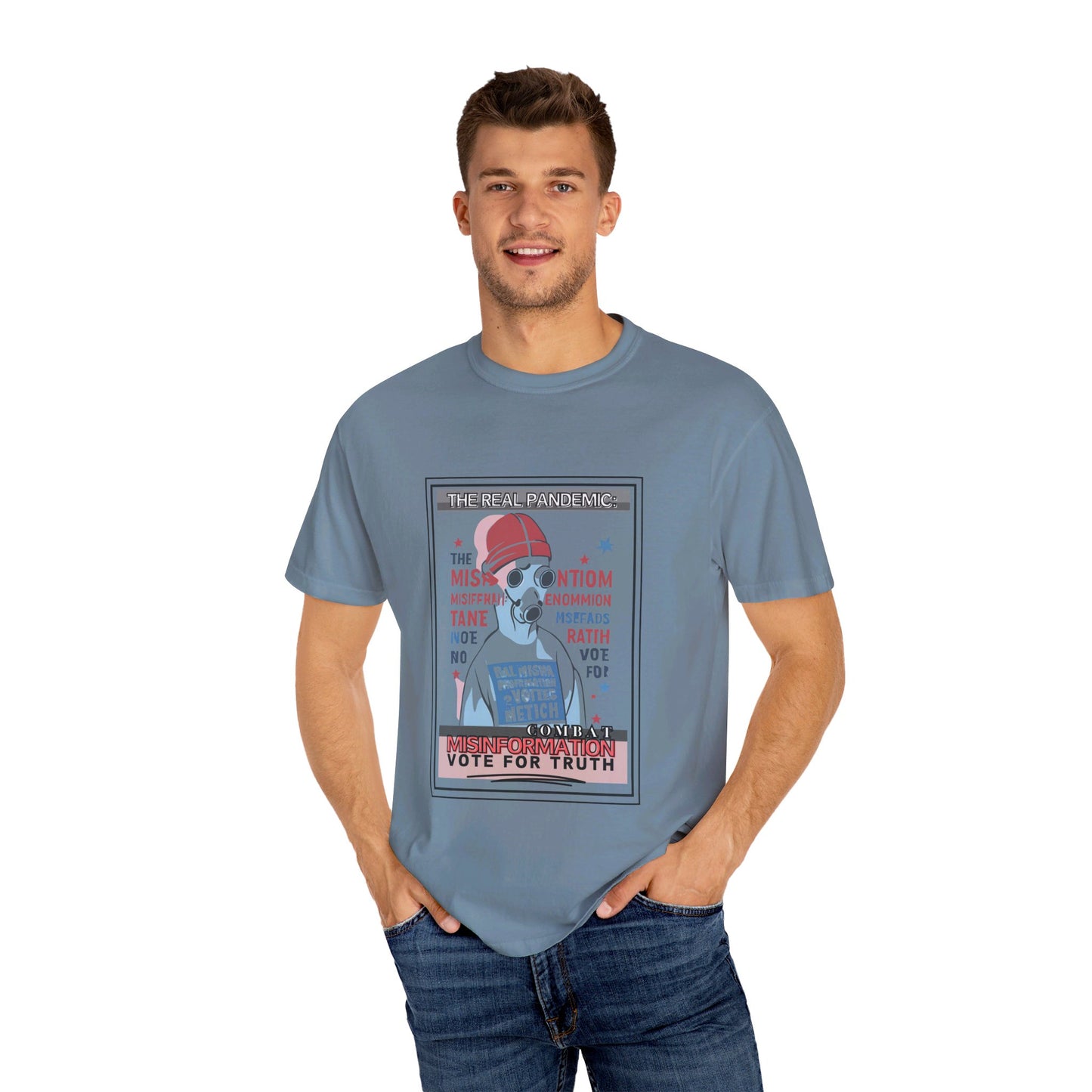 The Real Pandemic is Misinformation: VOte for Truth T-Shirt by Authentically Disasterous