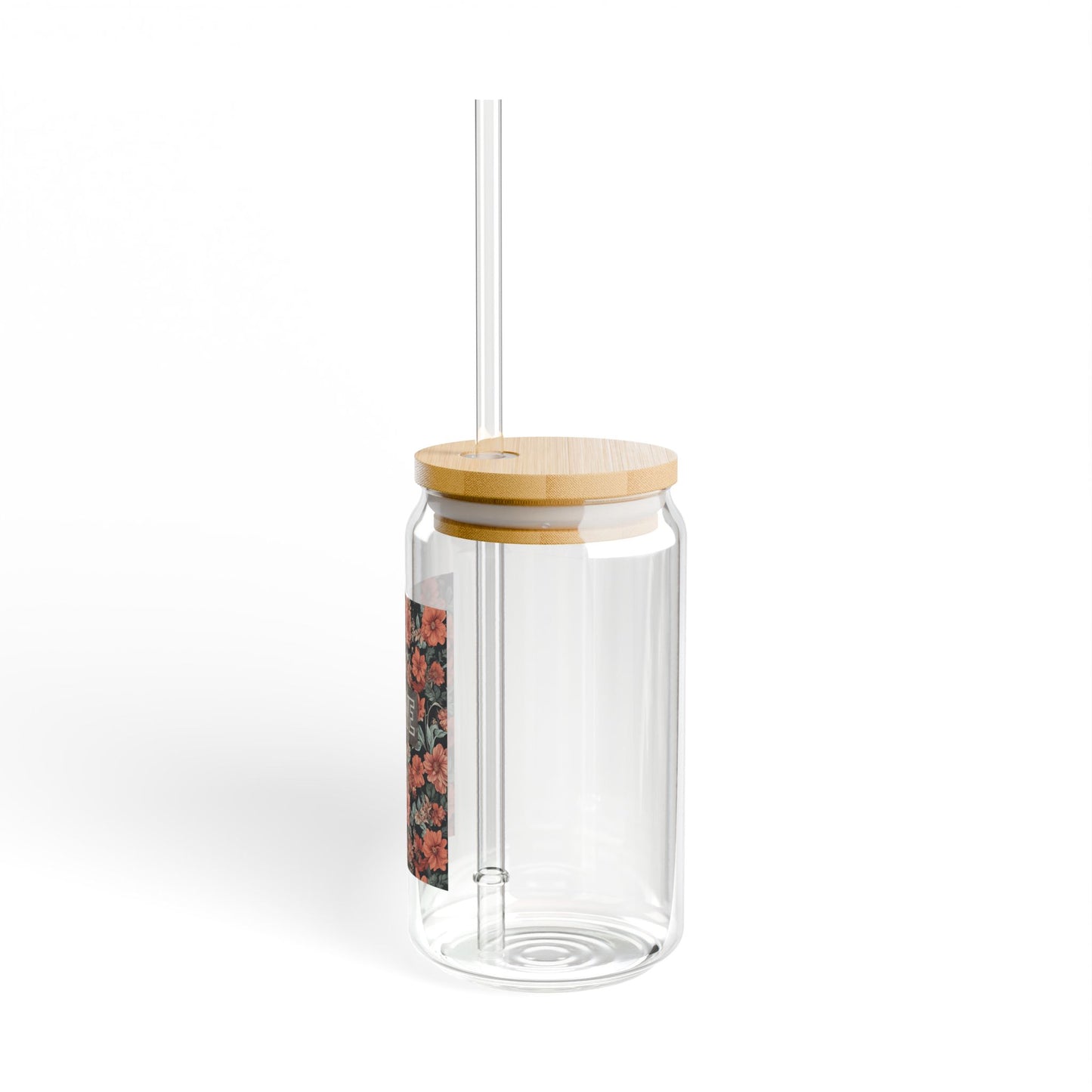 BRAVE 16 oz Glass Sipper by Authentically Disasterous