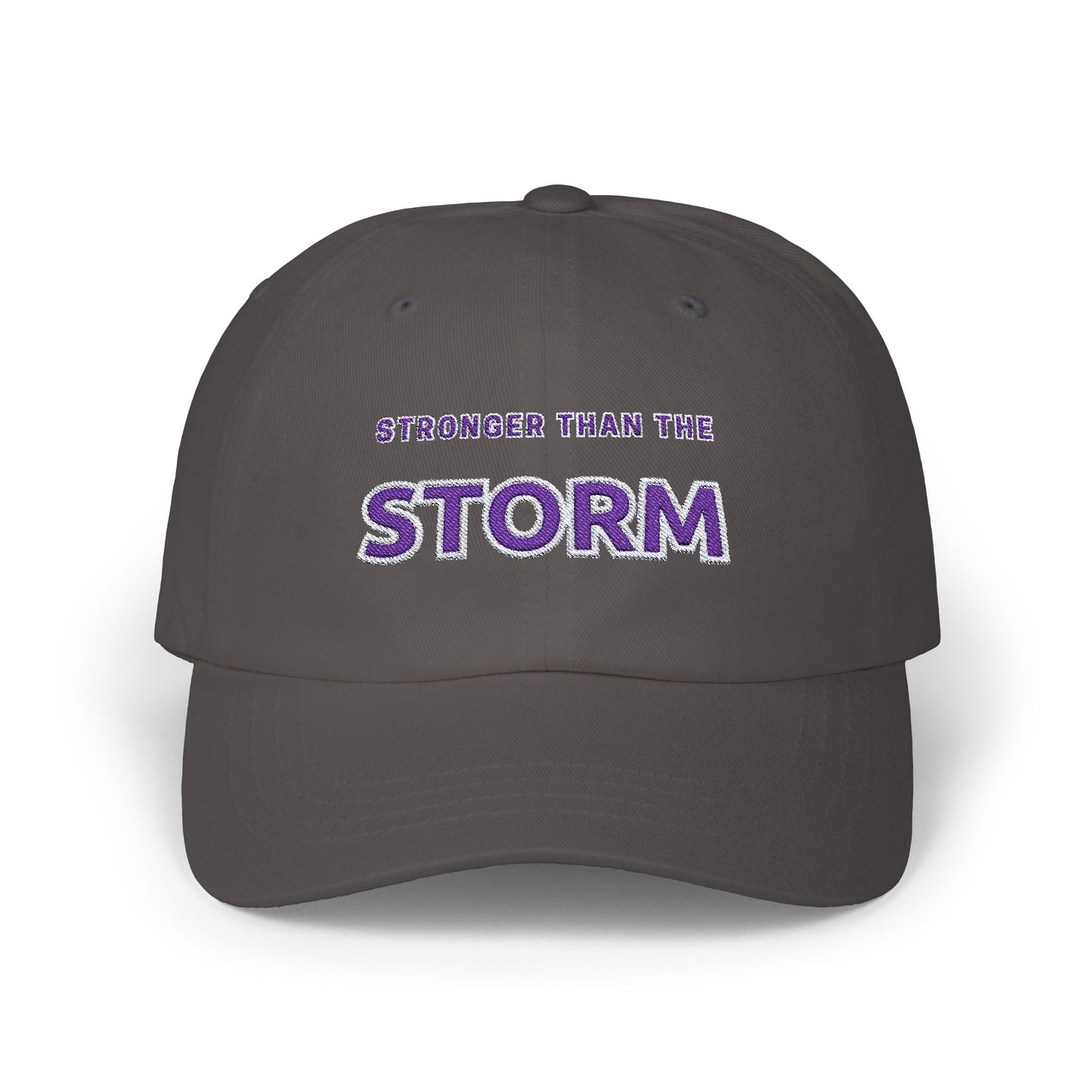 Stronger Than The Storm Classic Embroidered Cap by Authentically Disasterous