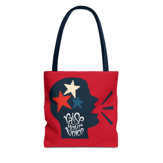 Raise Your Voice Empowerment Tote Bag by Authentically Disasterous