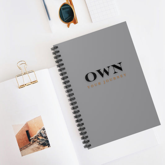 Own Your Journey Spiral Notebook By Authentically Disasterous