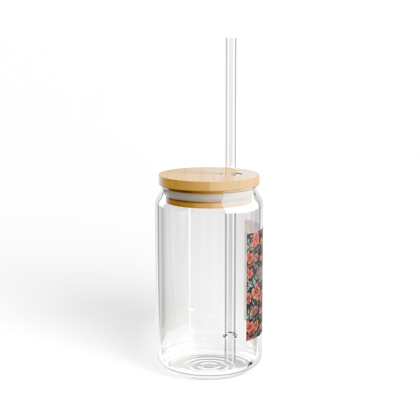 BRAVE 16 oz Glass Sipper by Authentically Disasterous