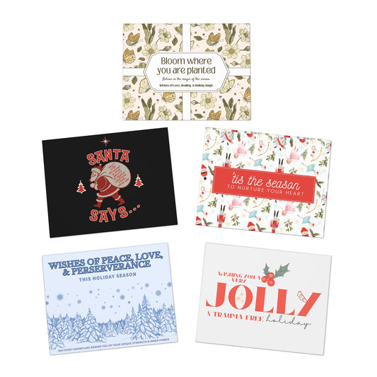 Holiday Inspiration Greeting Cards (5-Pack) by Authentically Disasterous