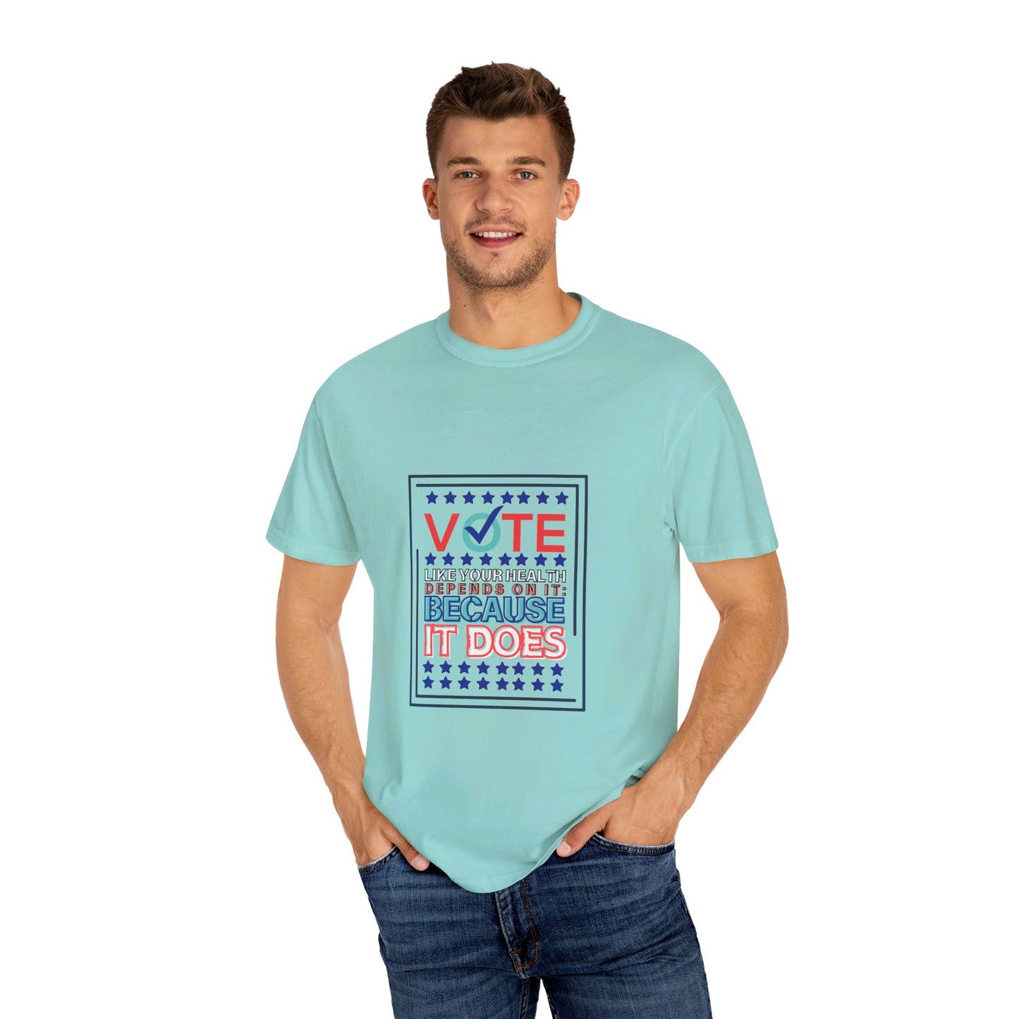 Vote Like Your Health Depends On It Because It Does T-Shirt by Authentically Disasterous