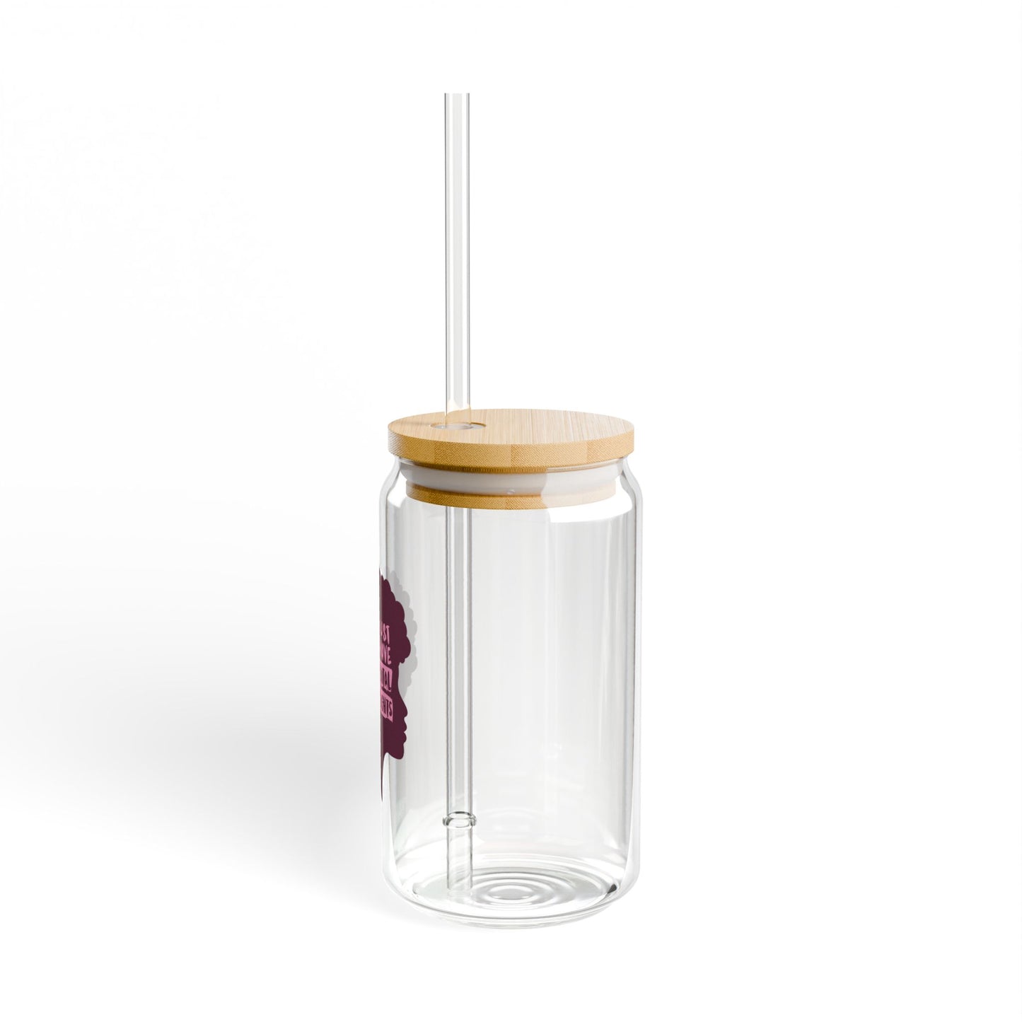 Fundamental Human Rights for Women 16 oz Glass Sipper by Authentically Disasterous