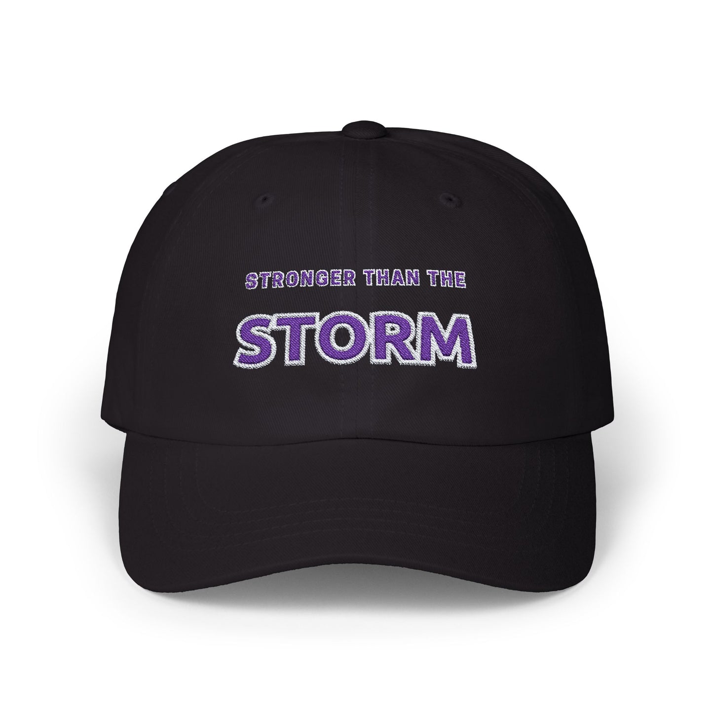 Stronger Than The Storm Classic Embroidered Cap by Authentically Disasterous