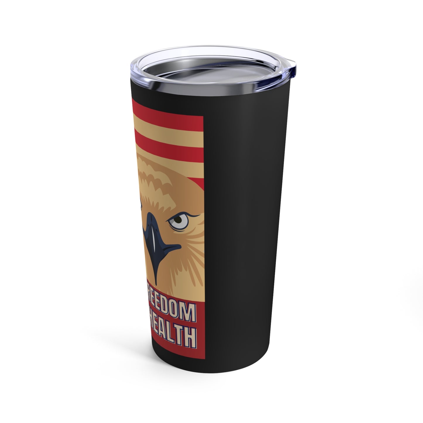 "Wings of Freedom, Heart of Health" Stainless Steel Tumbler by Authentically Disasterous