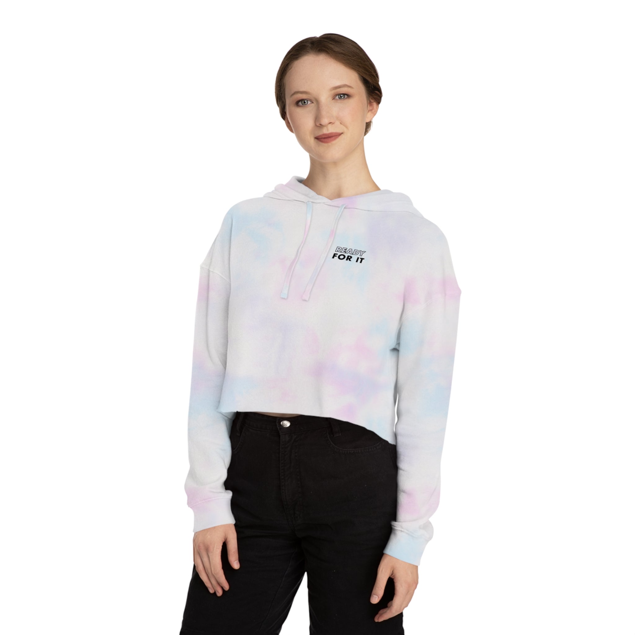 Ready For It Tie-Dye Cropped Hooded Sweatshirt by Authentically Disasterous