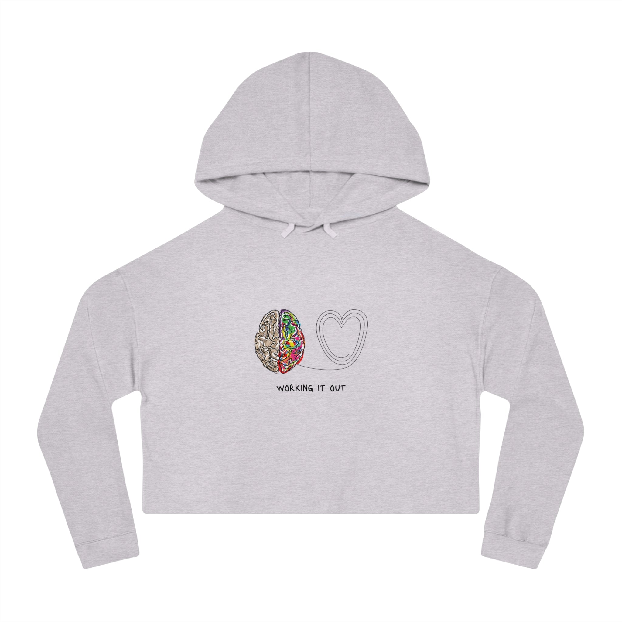 Working It Out Cropped Hooded Sweatshirt by Authentically Disasterous