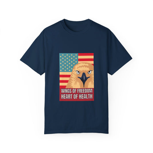 Wings of Freedom, Heart of Health T-Shirt by Authentically Disasterous