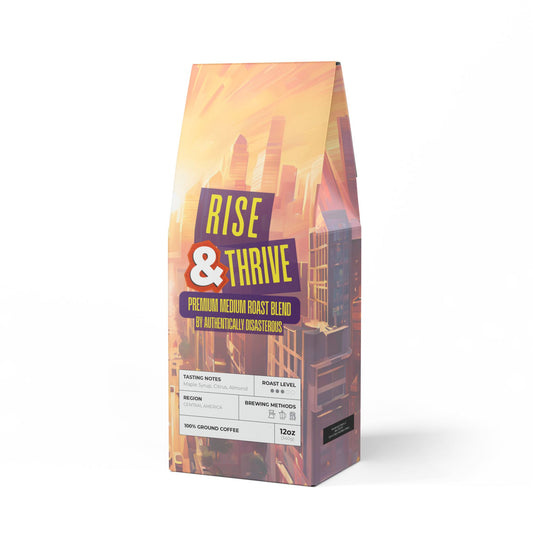 Rise & Thrive Premium Medium Roast Coffee Blend by Authentically Disasterous