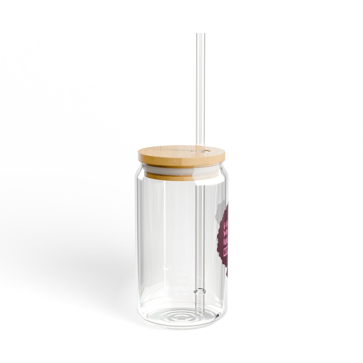 Fundamental Human Rights for Women 16 oz Glass Sipper by Authentically Disasterous