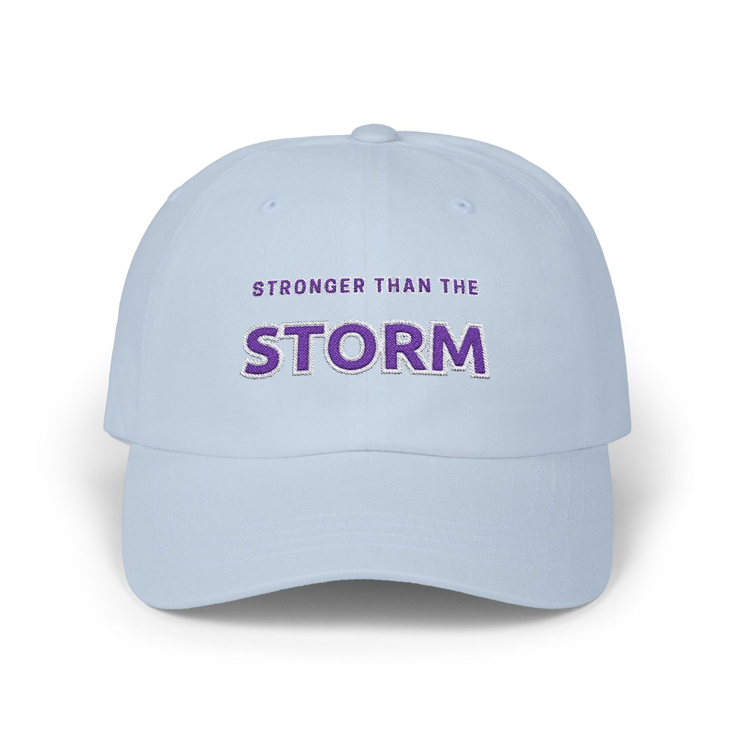 Stronger Than The Storm Classic Embroidered Cap by Authentically Disasterous